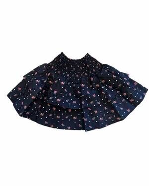 NEW THEME girls jules mini skirt in navy floral dot